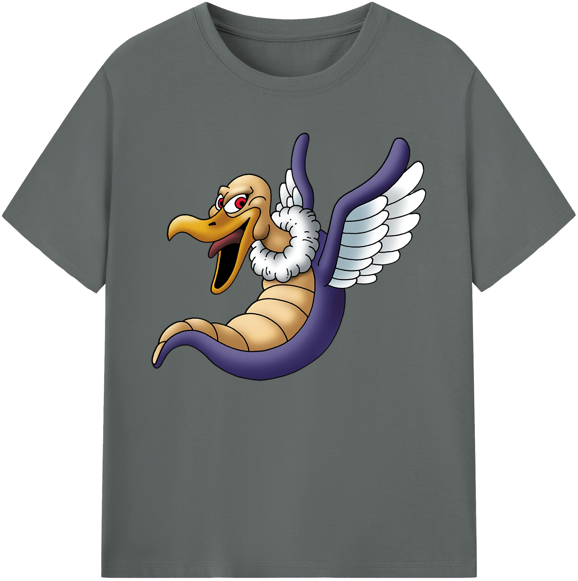 （画像用） ドラゴンクエスト Doragon Kuesuto Dragon Quest 綿100％ メンズ半袖Tシャツ｜肌触りやわらか＆通気性